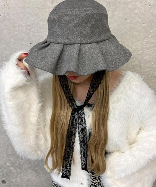 PHILLY（フィリー）の「【PHILLY】スウェードタッチリボン付きハット（ハット・レディース・ベージュ/グレー・FREE）」の22枚目の写真