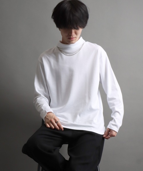 ・引越し叩き売り！SY32 ロゴリブ ロングスリーブ ハイネック　メンズ 引越し叩き売り！SY32 ロゴリブ ロングスリーブ ハイネック