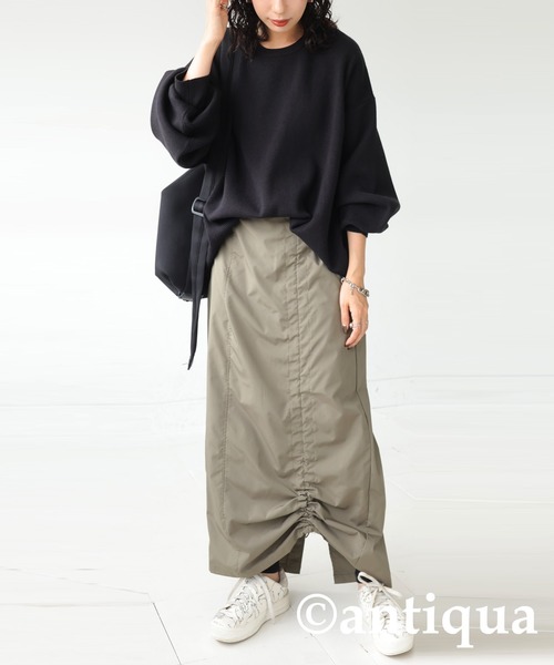 antiqua(アンティカ)の「クルーネックニット(ニット/セーター・レディース・ホワイト系その他/ブラック/レッド/グリーン/パープル/ブルーグリーン/ブルー/イエロー系その他/ピンク/杢グレー・FREE)」の16枚目の写真