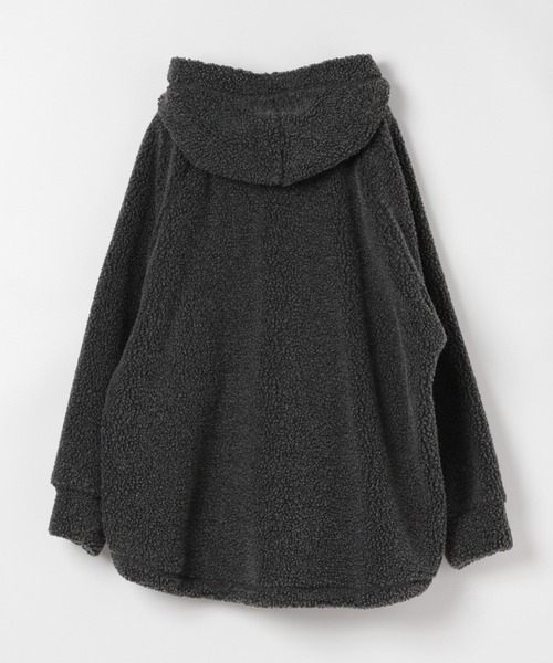 niko and...（ニコアンド）の「[MODE NORM CORE(モードノームコア)]シープボアBIGパーカー（パーカー・レディース・ピンク/ライトベージュ/チャコール・MEDIUM/LARGE）」の22枚目の写真