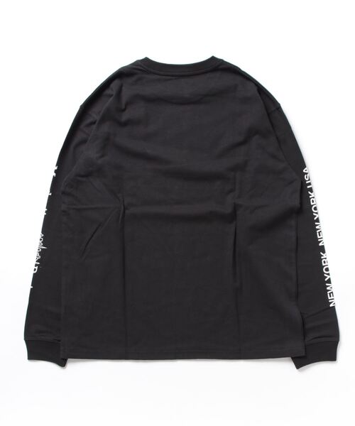Manhattan Portage(マンハッタンポーテージ)の「Long Sleeve Print T-Shirt(Tシャツ/カットソー・メンズ・ブラック/ホワイト・MEDIUM/LARGE)」の8枚目の写真