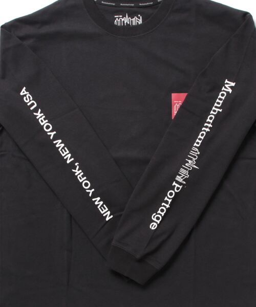 Manhattan Portage(マンハッタンポーテージ)の「Long Sleeve Print T-Shirt(Tシャツ/カットソー・メンズ・ブラック/ホワイト・MEDIUM/LARGE)」の9枚目の写真