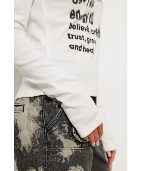 LAGUA GEM ラグアジェム BIG PRINT ロングTシャツ LAGUA GEM（ラグアジェム）の「LG PRINT BIG Tシャツ（Tシャツ