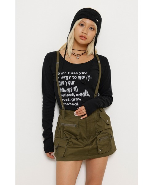 LAGUA GEM ラグアジェム BIG PRINT ロングTシャツ LAGUA GEM BIG PRINT ロングTシャツ