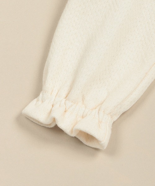 sense of wonder（センスオブワンダー）の「リバティエプロン付カバーオール（ロンパース・キッズ・ラベンダー/ピンク・70cm/80ｃｍ）」の11枚目の写真