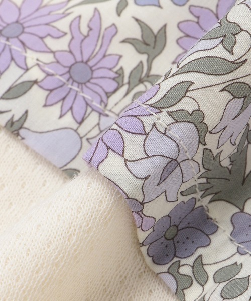 sense of wonder（センスオブワンダー）の「リバティエプロン付カバーオール（ロンパース・キッズ・ラベンダー/ピンク・70cm/80ｃｍ）」の13枚目の写真