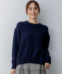 カシミヤブレンドバルキープルオーバー ニット