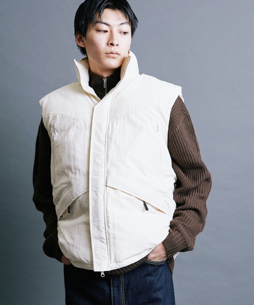 Magine(マージン)の「【SELECT】IR:NYLON WASHER MILITARY ECO DOWN VEST:ナイロンワッシャー US LV7 エコダウン ミリタリー ベスト(ダウンベスト・メンズ・オフホワイト/ブラック・M/L)」の5枚目の写真