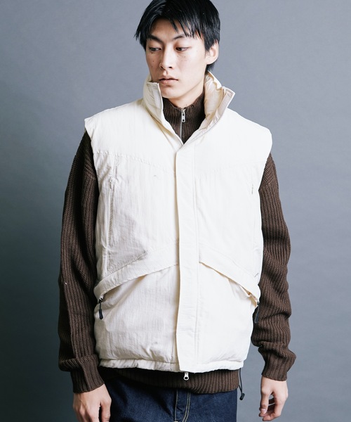 Magine(マージン)の「【SELECT】IR:NYLON WASHER MILITARY ECO DOWN VEST:ナイロンワッシャー US LV7 エコダウン ミリタリー ベスト(ダウンベスト・メンズ・オフホワイト/ブラック・M/L)」の9枚目の写真