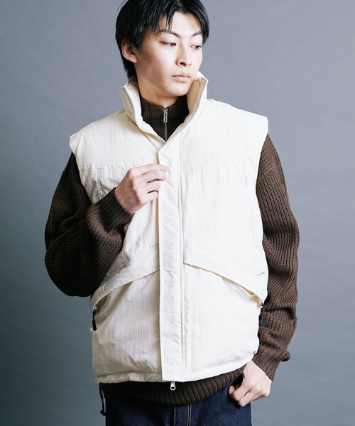 Magine(マージン)の「【SELECT】IR:NYLON WASHER MILITARY ECO DOWN VEST:ナイロンワッシャー US LV7 エコダウン ミリタリー ベスト(ダウンベスト・メンズ・オフホワイト/ブラック・M/L)」の10枚目の写真
