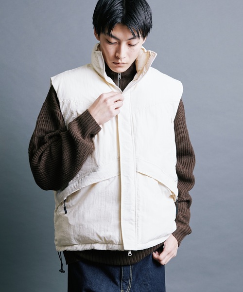 Magine(マージン)の「【SELECT】IR:NYLON WASHER MILITARY ECO DOWN VEST:ナイロンワッシャー US LV7 エコダウン ミリタリー ベスト(ダウンベスト・メンズ・オフホワイト/ブラック・M/L)」の11枚目の写真