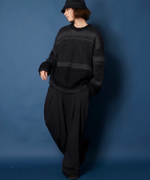 MEMENTISM（メメントイズム）の「2タック　ワイドストレート袴パンツ（デニムパンツ・メンズ・ブラック/グレー/ホワイト/スミクロ/ブラック系1/ブルー系1/その他1/その他2/ブルー系2/ブルー系3/その他3・FREE）」の12枚目の写真