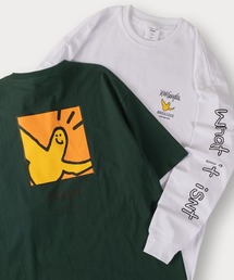 (What it isNt)ART BY MARKGONZALES | 【(What it isNt) ART BY MARK GONZALES/ワットイズイズント マークゴンザレス】2点セット/レイヤードロンT/バックプリントT/アームプリントロンT(Tシャツ/カットソー)