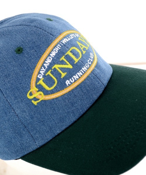 VIBGYOR Women（ヴィブジョー　ウィメン）の「【urge select】切り替え デザイン デニム キャップ（キャップ・レディース・ブルー系2/ホワイト系/ブルー系1・FREE）」の9枚目の写真