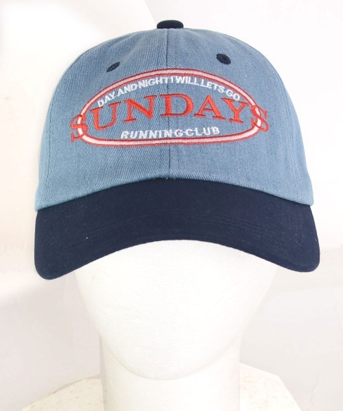 VIBGYOR Women（ヴィブジョー　ウィメン）の「【urge select】切り替え デザイン デニム キャップ（キャップ・レディース・ブルー系2/ホワイト系/ブルー系1・FREE）」の5枚目の写真