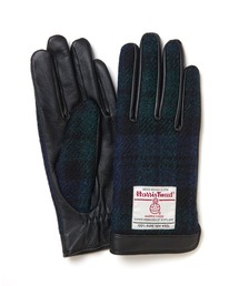 GLOBAL FORME CONCRETE（グローバルフォルムコンクリート）の「スマホ　手袋　アイタッチグローブ　レザー本革　ハリスツィード　Sサイズ（手袋）」