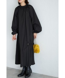 【ZOZO限定】アシメドロストタフタワンピース