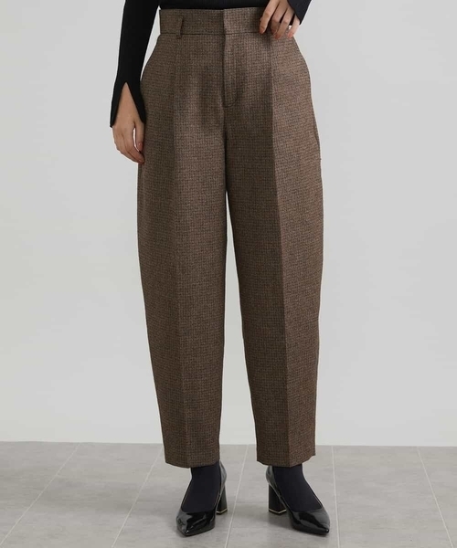 MICHEL KLEIN(ミッシェル・クラン)の「ツイードガンクラブバレルパンツ(その他パンツ・レディース・サンドベージュ・38)」の3枚目の写真