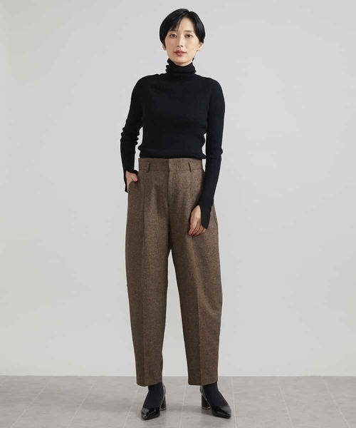 MICHEL KLEIN(ミッシェル・クラン)の「ツイードガンクラブバレルパンツ(その他パンツ・レディース・サンドベージュ・38)」の5枚目の写真