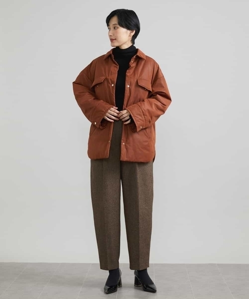 MICHEL KLEIN(ミッシェル・クラン)の「ツイードガンクラブバレルパンツ(その他パンツ・レディース・サンドベージュ・38)」の6枚目の写真