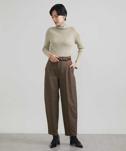 MICHEL KLEIN(ミッシェル・クラン)の「ツイードガンクラブバレルパンツ(その他パンツ・レディース・サンドベージュ・38)」の10枚目の写真