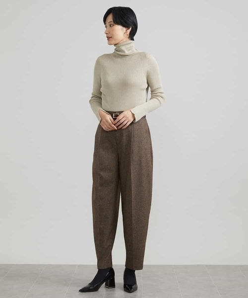 MICHEL KLEIN(ミッシェル・クラン)の「ツイードガンクラブバレルパンツ(その他パンツ・レディース・サンドベージュ・38)」の11枚目の写真