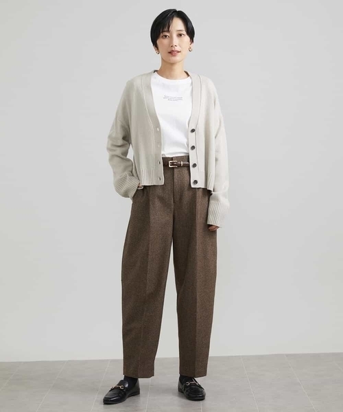 MICHEL KLEIN(ミッシェル・クラン)の「ツイードガンクラブバレルパンツ(その他パンツ・レディース・サンドベージュ・38)」の13枚目の写真