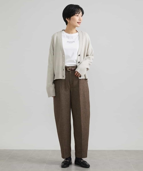 MICHEL KLEIN(ミッシェル・クラン)の「ツイードガンクラブバレルパンツ(その他パンツ・レディース・サンドベージュ・38)」の14枚目の写真