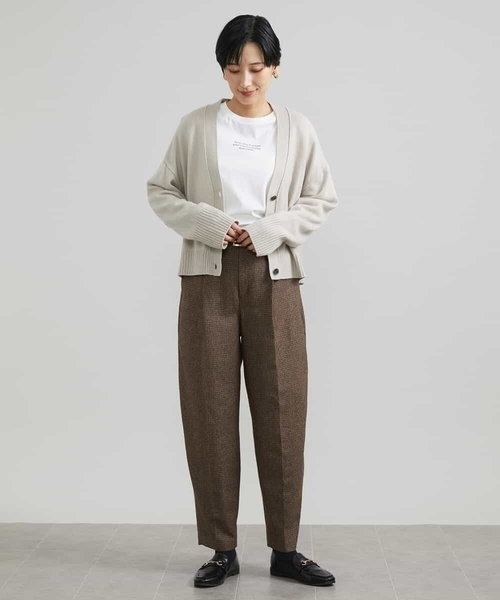 MICHEL KLEIN(ミッシェル・クラン)の「ツイードガンクラブバレルパンツ(その他パンツ・レディース・サンドベージュ・38)」の15枚目の写真