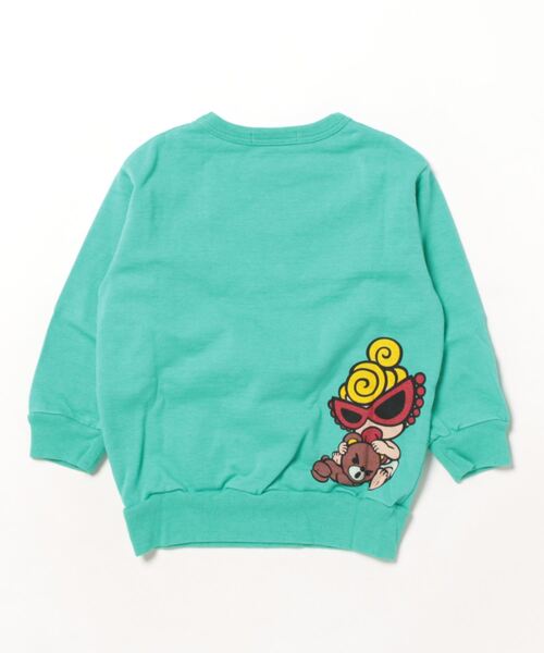 HYSTERIC MINI（ヒステリックミニ）の「Hystericmini MYSWEETYBEAR裏毛トレーナー（スウェット・キッズ・エメラルド・105/110）」の2枚目の写真