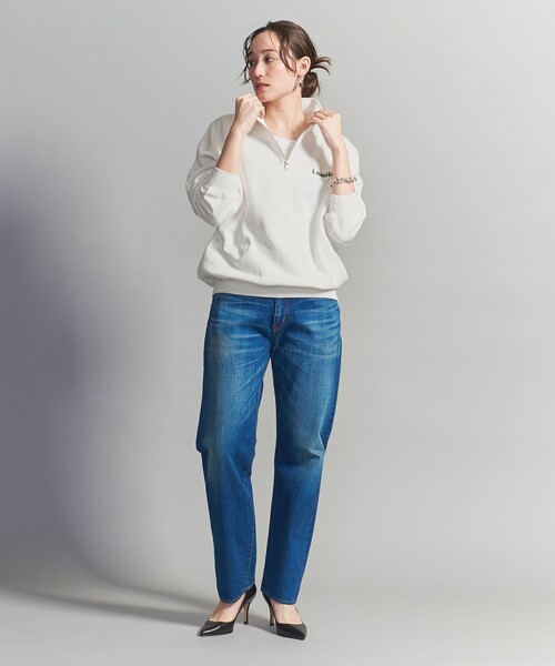 BEAUTY&YOUTH UNITED ARROWS(ビューティーアンドユースユナイテッドアローズ)の「【WEB限定】ワンポイントロゴ ハーフジップ スウェット(スウェット・メンズ・ライトグレー/ダークグレー/ホワイト/ライトブルー・M/L/S/XL)」の8枚目の写真