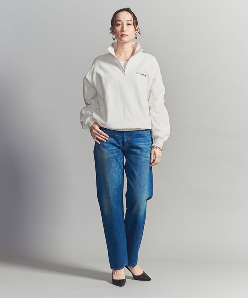 BEAUTY&YOUTH UNITED ARROWS(ビューティーアンドユースユナイテッドアローズ)の「【WEB限定】ワンポイントロゴ ハーフジップ スウェット(スウェット・メンズ・ライトグレー/ダークグレー/ホワイト/ライトブルー・M/L/S/XL)」の9枚目の写真