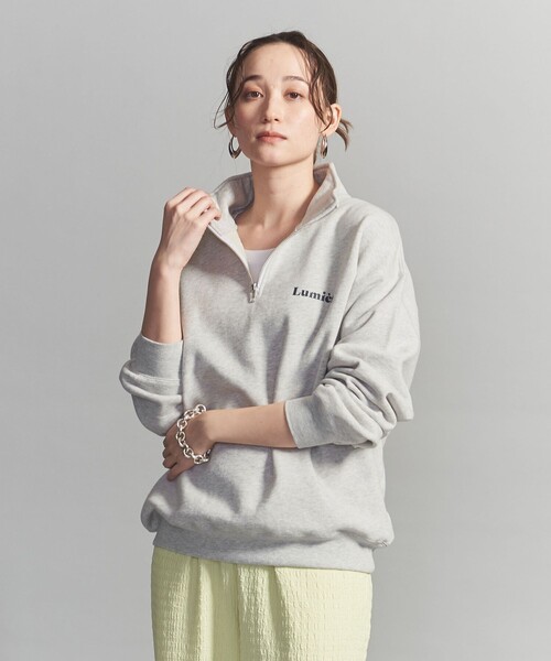 BEAUTY&YOUTH UNITED ARROWS(ビューティーアンドユースユナイテッドアローズ)の「【WEB限定】ワンポイントロゴ ハーフジップ スウェット(スウェット・メンズ・ライトグレー/ダークグレー/ホワイト/ライトブルー・M/L/S/XL)」の10枚目の写真