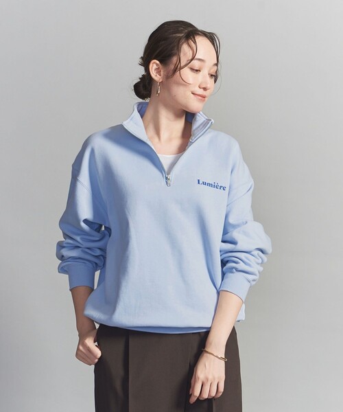 BEAUTY&YOUTH UNITED ARROWS(ビューティーアンドユースユナイテッドアローズ)の「【WEB限定】ワンポイントロゴ ハーフジップ スウェット(スウェット・メンズ・ライトグレー/ダークグレー/ホワイト/ライトブルー・M/L/S/XL)」の15枚目の写真