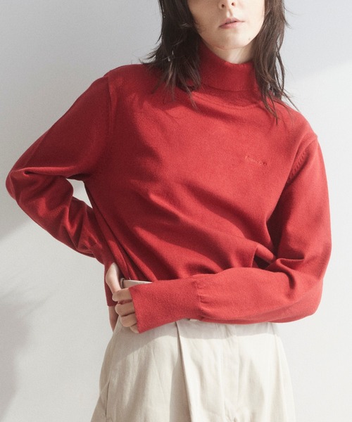 Formeque】ロゴ刺繍タートルニット（ニット/セーター）｜Formeque