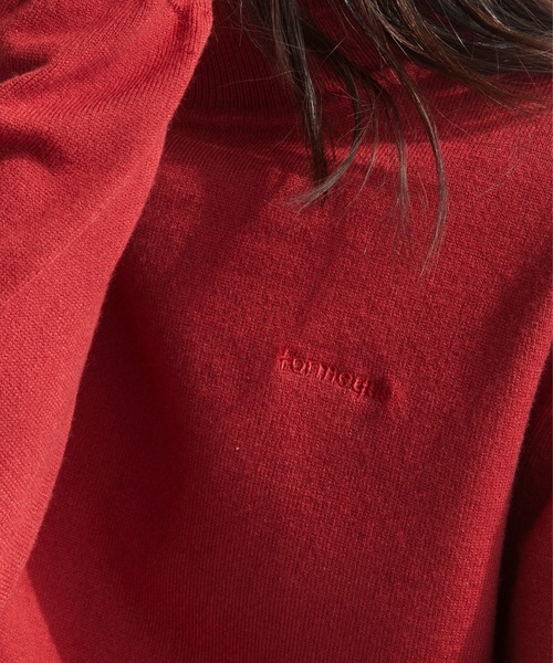 Formeque】ロゴ刺繍タートルニット（ニット/セーター）｜Formeque