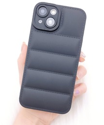 キルティング」に該当するスマホケース/カバー（ブラック/黒色系