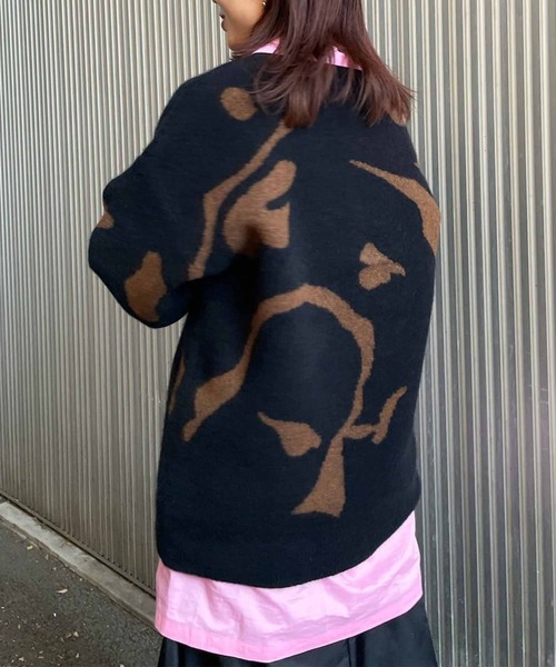 Ameri（アメリ）の「SECRET FACE KNIT TOP（ニット/セーター