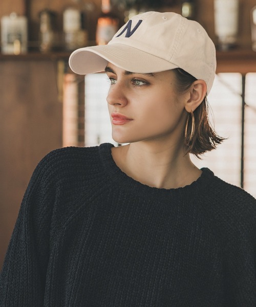 coca(coca)(コカ)の「刺繍ロゴキャップ(キャップ・レディース・ベージュ/ネイビー/ライトベージュ/ブラック・ONE SIZE)」の4枚目の写真