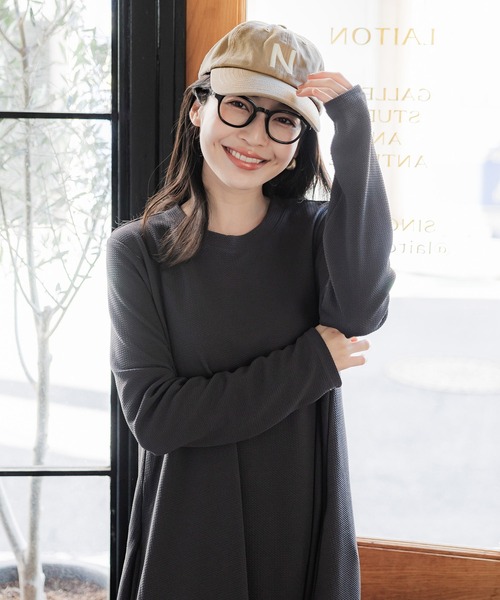 coca(coca)(コカ)の「刺繍ロゴキャップ(キャップ・レディース・ベージュ/ネイビー/ライトベージュ/ブラック・ONE SIZE)」の17枚目の写真