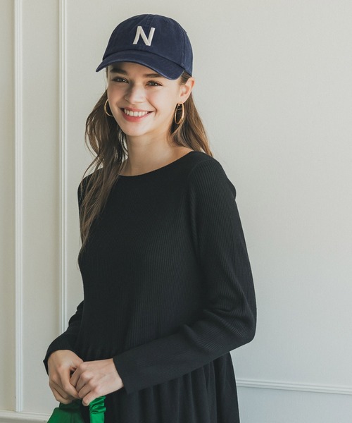 coca(coca)(コカ)の「刺繍ロゴキャップ(キャップ・レディース・ベージュ/ネイビー/ライトベージュ/ブラック・ONE SIZE)」の6枚目の写真