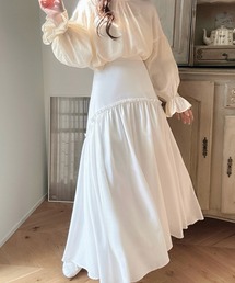 ラウンドギャザーティアードスカート