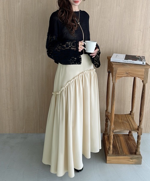 Meiru（メイル）の「ラウンドギャザーティアードスカート