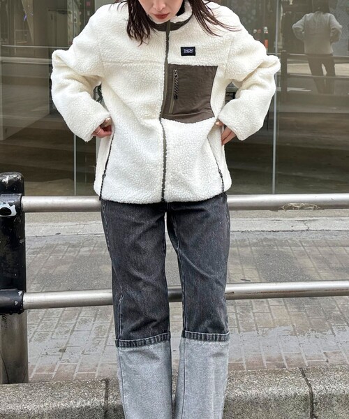 TAION マウンテンリバーシブル　ダウン×ボア UNISEX】TAION マウンテン リバーシブル ダウン×ボア ジャケットNAVY