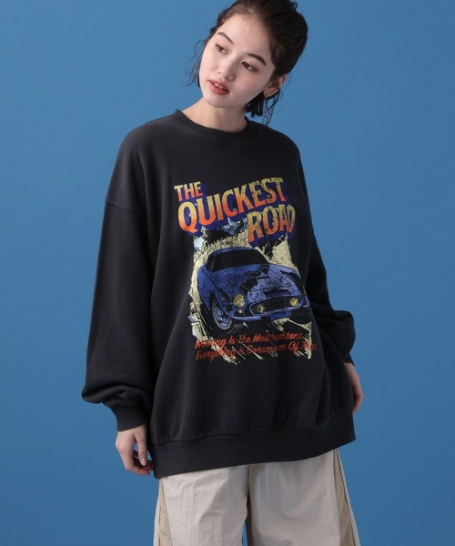 PBLIM（ページボーイリム）の「PBLIM/スポーツカースウェット（スウェット・レディース・チャコールグレー/ネイビー/レッド・MEDIUM/LARGE）」の5枚目の写真