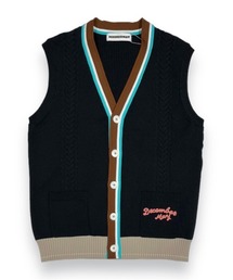 DECEMBERMAY（ディセンバーメイ）の「Varsity knit vest（ニット/セーター）」
