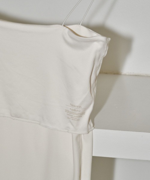 TODAYFUL（トゥデイフル）の「TODAYFUL　Cupin Flatseam Camisole カップインフラットシームキャミソール/12410616（キャミソール・レディース・キナリ/ダークブラウン/ブラック・ONE SIZE）」の15枚目の写真