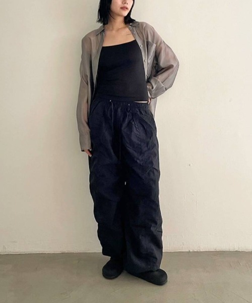 TODAYFUL（トゥデイフル）の「TODAYFUL　Cupin Flatseam Camisole カップインフラットシームキャミソール/12410616（キャミソール・レディース・キナリ/ダークブラウン/ブラック・ONE SIZE）」の7枚目の写真