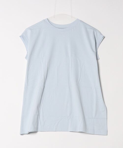HANES(ヘインズ)の「【Hanes/ヘインズ】レディース スリーブレスTシャツ(Tシャツ/カットソー・レディース・ライトブルー/ブラック/ホワイト・FREE)」の3枚目の写真
