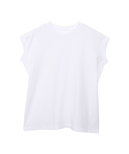 HANES(ヘインズ)の「【Hanes/ヘインズ】レディース スリーブレスTシャツ(Tシャツ/カットソー・レディース・ライトブルー/ブラック/ホワイト・FREE)」の2枚目の写真